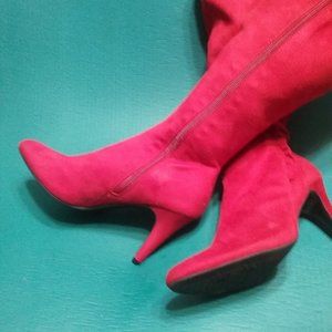 RED  Knee high 4"heels